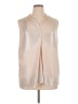 Calvin Klein Metallic Silver Sleeveless Blouse Size 1X - photo 1