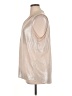 Calvin Klein Metallic Silver Sleeveless Blouse Size 1X - photo 5