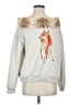 Unbranded Print Silver Sweatshirt Size 3 - photo 1
