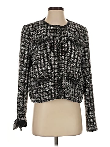 Self-Portrait Black Boucle Jacket (view 1)