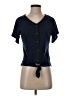 Weatherproof Blue Short Sleeve Top Size S - photo 1