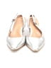 Naturalizer 100% Leather Metallic White Heels Size 8 - photo 2