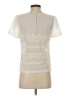 Badgley Mischka 100% Polyester Ivory Short Sleeve Blouse Size 2 - photo 2