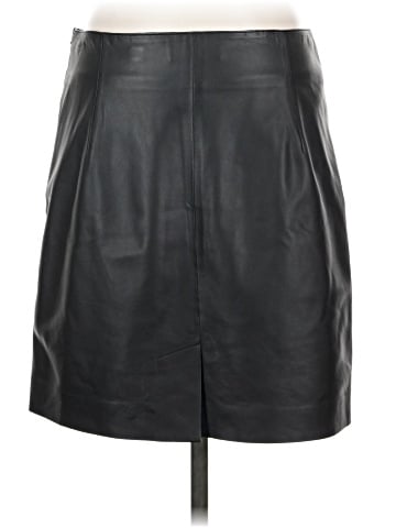 Vince. Faux Leather Skirt (view 2)