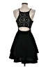 Mi ami Solid Black Cocktail Dress Size XS - photo 2