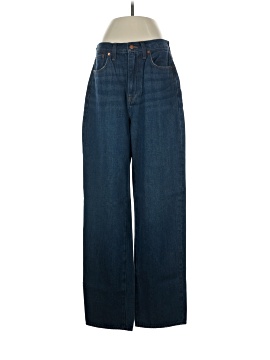 Madewell Baggy Straight Jeans in Dark Worn Indigo Wash