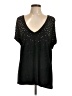 Unbranded Stars Black Short Sleeve Top Size L (estimated) - photo 1