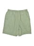 Basic Editions 100% Cotton Solid Green Khaki Shorts Size S - photo 1