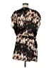 Derek Lam 100% Polyester Print Brown Casual Dress Size M - photo 2