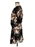 Derek Lam 100% Polyester Print Brown Casual Dress Size M - photo 5