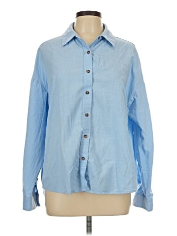 Unbranded Long Sleeve Button-Down Shirt (view 1)