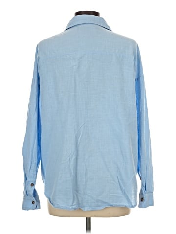 Unbranded Long Sleeve Button-Down Shirt (view 2)