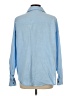 Unbranded Solid Blue Long Sleeve Button-Down Shirt Size L - photo 2