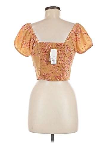 Pink Rose Short Sleeve Blouse (view 2)