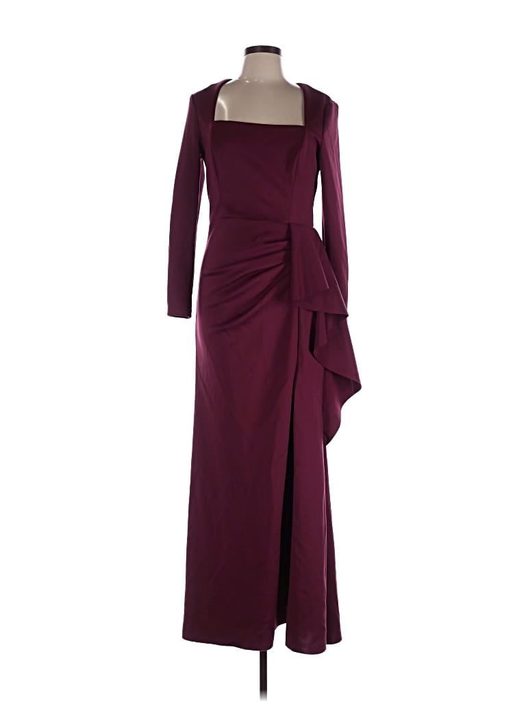 Pre-owned Xscape Cocktail Dress In Burgundy
