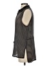 Dolan Stripes Black Sleeveless Button-Down Shirt Size XS - photo 5