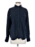 Free People Blue Long Sleeve Button-Down Shirt Size S - photo 1