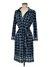 Donna Morgan Print Blue Casual Dress Size 8 - photo 1