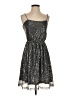 ISSI 100% Polyester Stars Silver Cocktail Dress Size S - photo 1