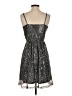 ISSI 100% Polyester Stars Silver Cocktail Dress Size S - photo 2