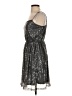 ISSI 100% Polyester Stars Silver Cocktail Dress Size S - photo 5