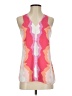Crosby Print Pink Sleeveless Blouse Size S - photo 1