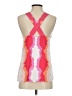Crosby Print Pink Sleeveless Blouse Size S - photo 2