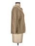 Andrea Jovine 100% Acrylic Metallic Tan Pullover Sweater Size S - photo 4