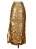 Reformation 100% Nylon Metallic Gold Formal Skirt Size XS - photo 2
