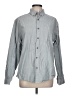 Eddie Bauer 100% Cotton Solid Gray Long Sleeve Button-Down Shirt Size L - photo 1