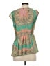 Pim + Larkin 100% Polyester Green Sleeveless Blouse Size S - photo 2