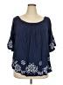 Torrid Blue 3/4 Sleeve Blouse Size 4X Plus (4) - photo 1