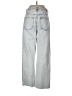 Zara 100% Cotton Houndstooth Blue Jeans Size 10 - photo 2