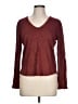 J.Crew Burgundy Long Sleeve Top Size L - photo 1