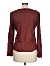 J.Crew Burgundy Long Sleeve Top Size L - photo 2