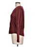 J.Crew Burgundy Long Sleeve Top Size L - photo 5