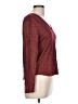 J.Crew Burgundy Long Sleeve Top Size L - photo 4