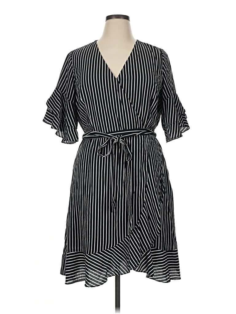 Pre-owned City Chic Casual Dress In Black
