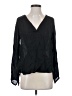 L'Agence 100% Silk Black Long Sleeve Silk Top Size XS - photo 1