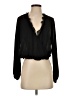 Blue Life 100% Polyester Black Long Sleeve Blouse Size XS - photo 1