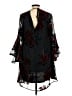 Unbranded Floral Black 3/4 Sleeve Blouse Size L - photo 2
