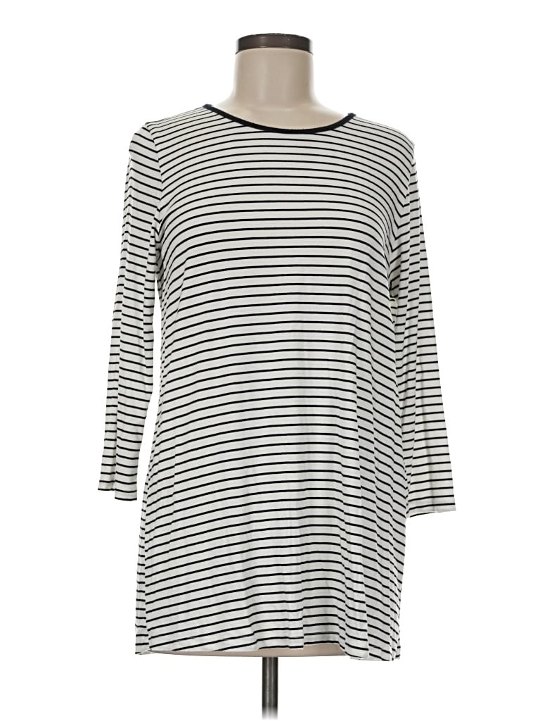 Pre-owned Comfy Usa 3/4 Sleeve T-shirt In Silver