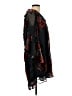Unbranded Floral Black 3/4 Sleeve Blouse Size L - photo 4