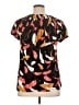 Style&Co Black Short Sleeve Blouse Size XL - photo 2
