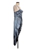 Windsor Metallic Silver Cocktail Dress Size L - photo 4