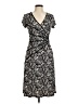 Connected Apparel Paisley Gray Cocktail Dress Size 8 - photo 1