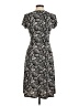 Connected Apparel Paisley Gray Cocktail Dress Size 8 - photo 2