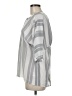 Wishful Park Stripes Gray 3/4 Sleeve Blouse Size M - photo 5