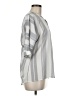 Wishful Park Stripes Gray 3/4 Sleeve Blouse Size M - photo 4