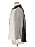 Denim 24/7 100% Polyester Color Block Gray Long Sleeve Blouse Size 14 - photo 5